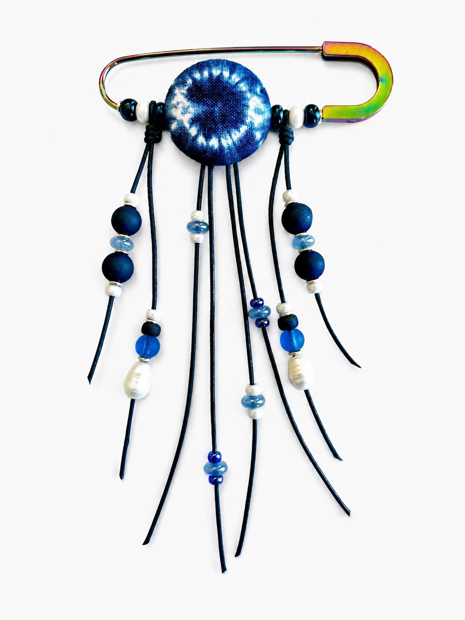 Shibori Blues Swing Pin