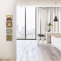 Ari, Chandi, Dhara, and Isha Wooden Wall Tiles