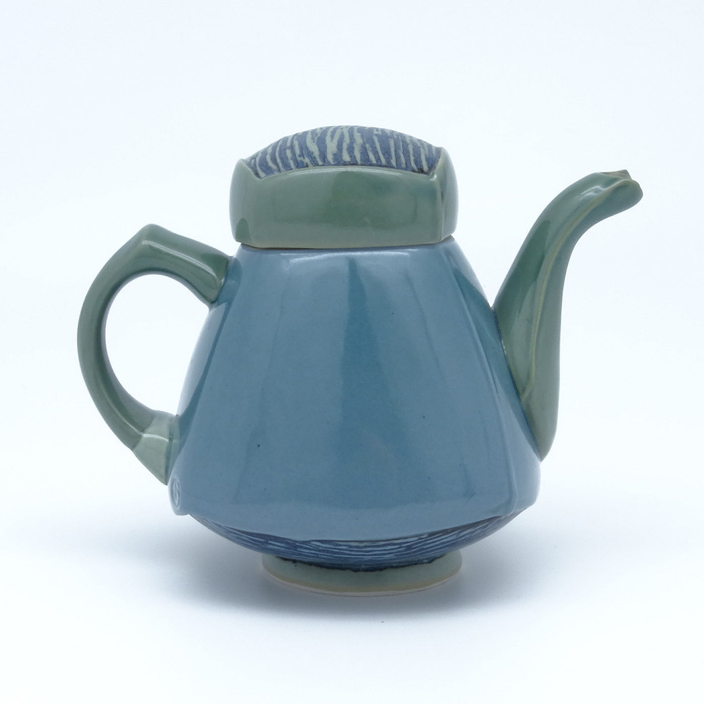 Blue Squarish Teapot