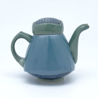 Blue Squarish Teapot