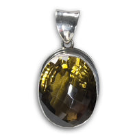 Lemon Topaz Convertible Rubber Necklace