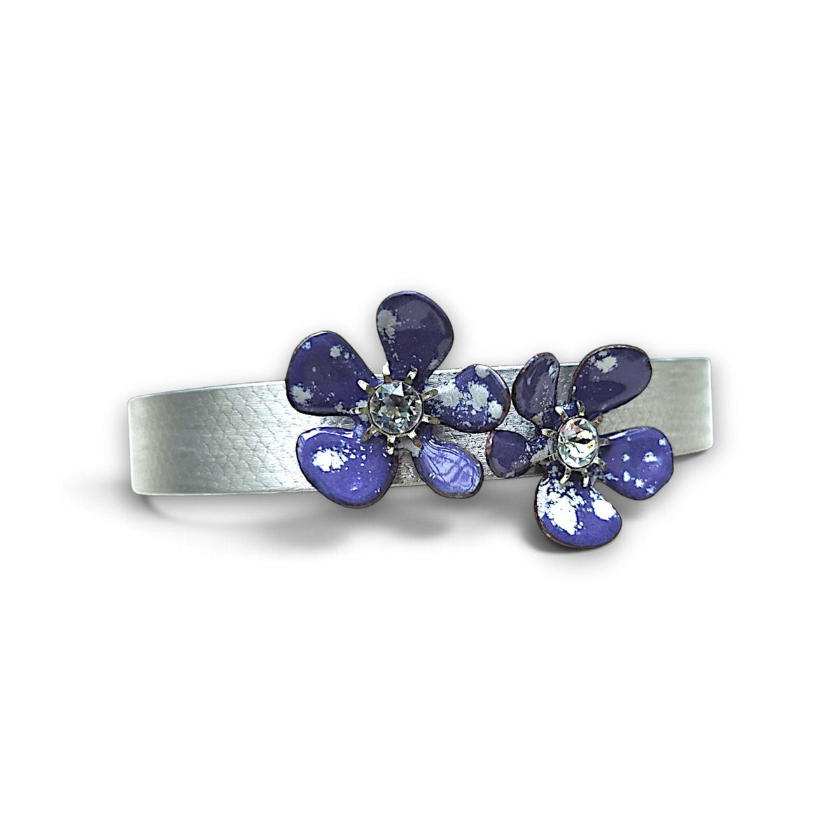 Purple Floral Cluster Cuff