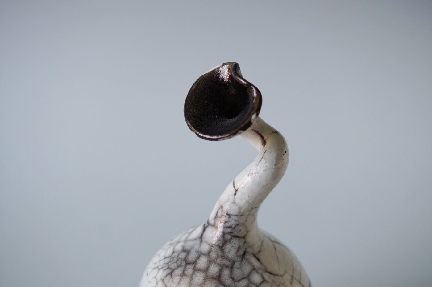 Ceramic Raku Vessel, Naked Raku Firing 10