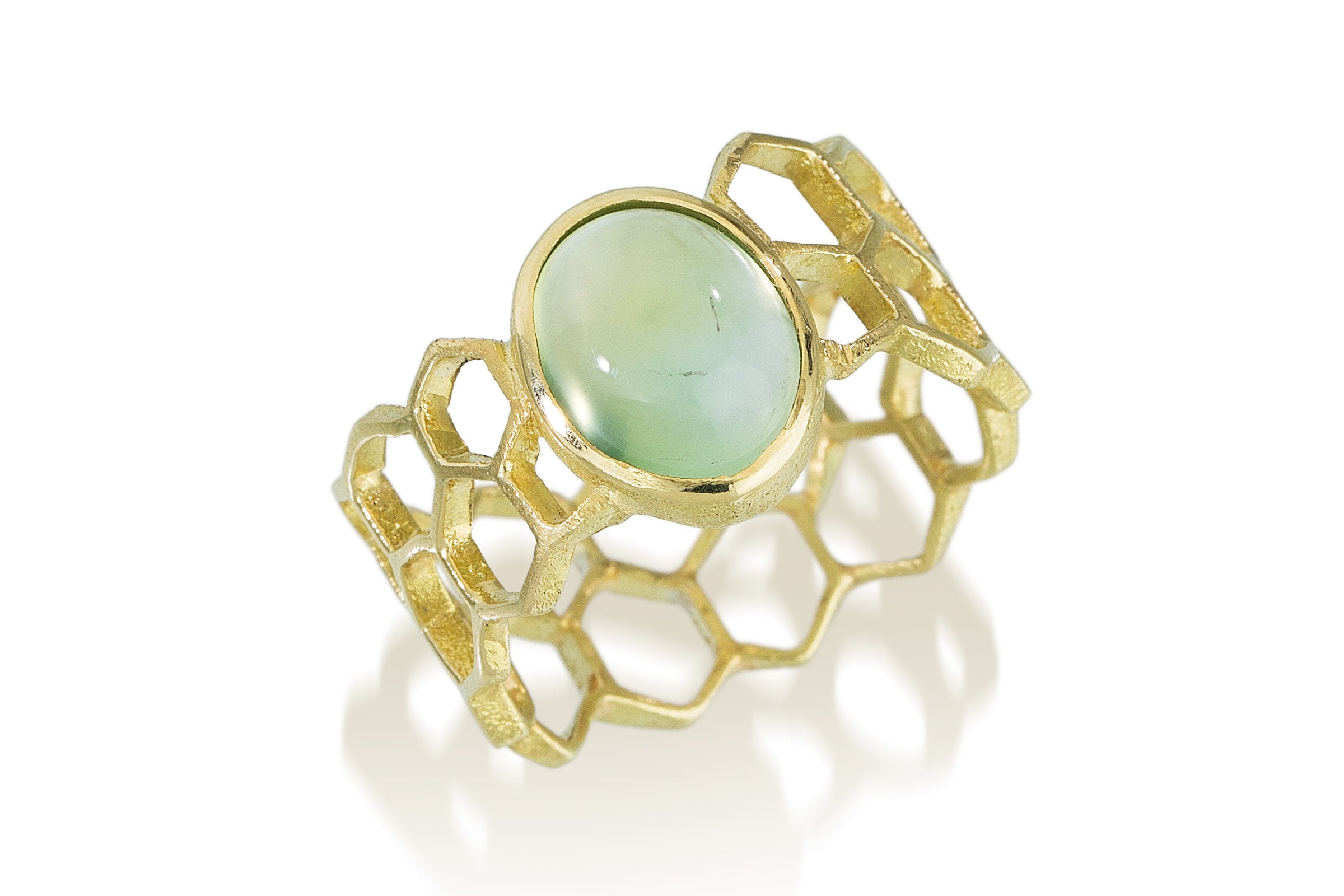 Prehnite Yellow Gold