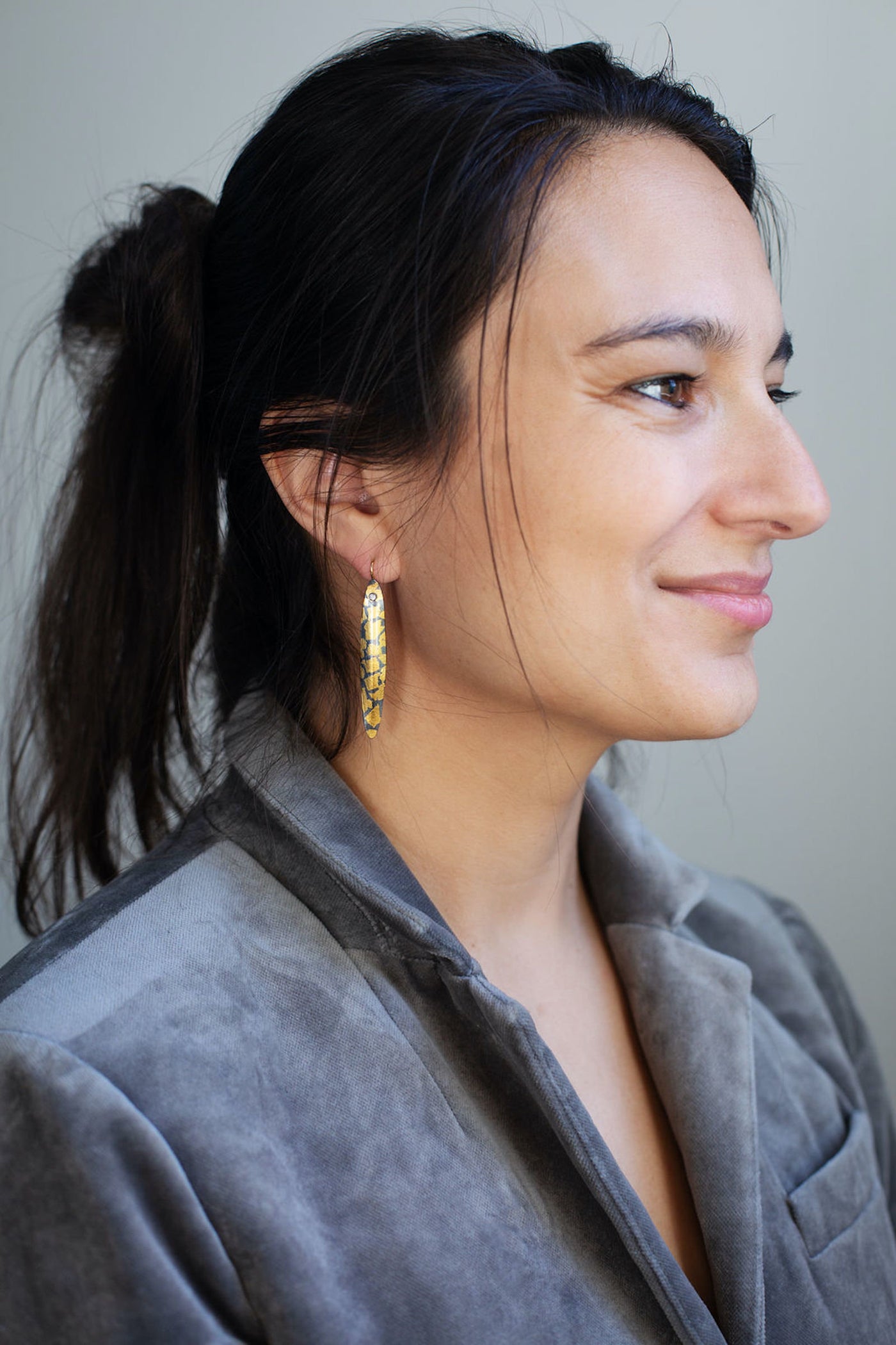 Speckled Reed Earrings