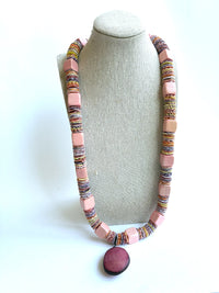 Oyster Shell & Tagua Pendant