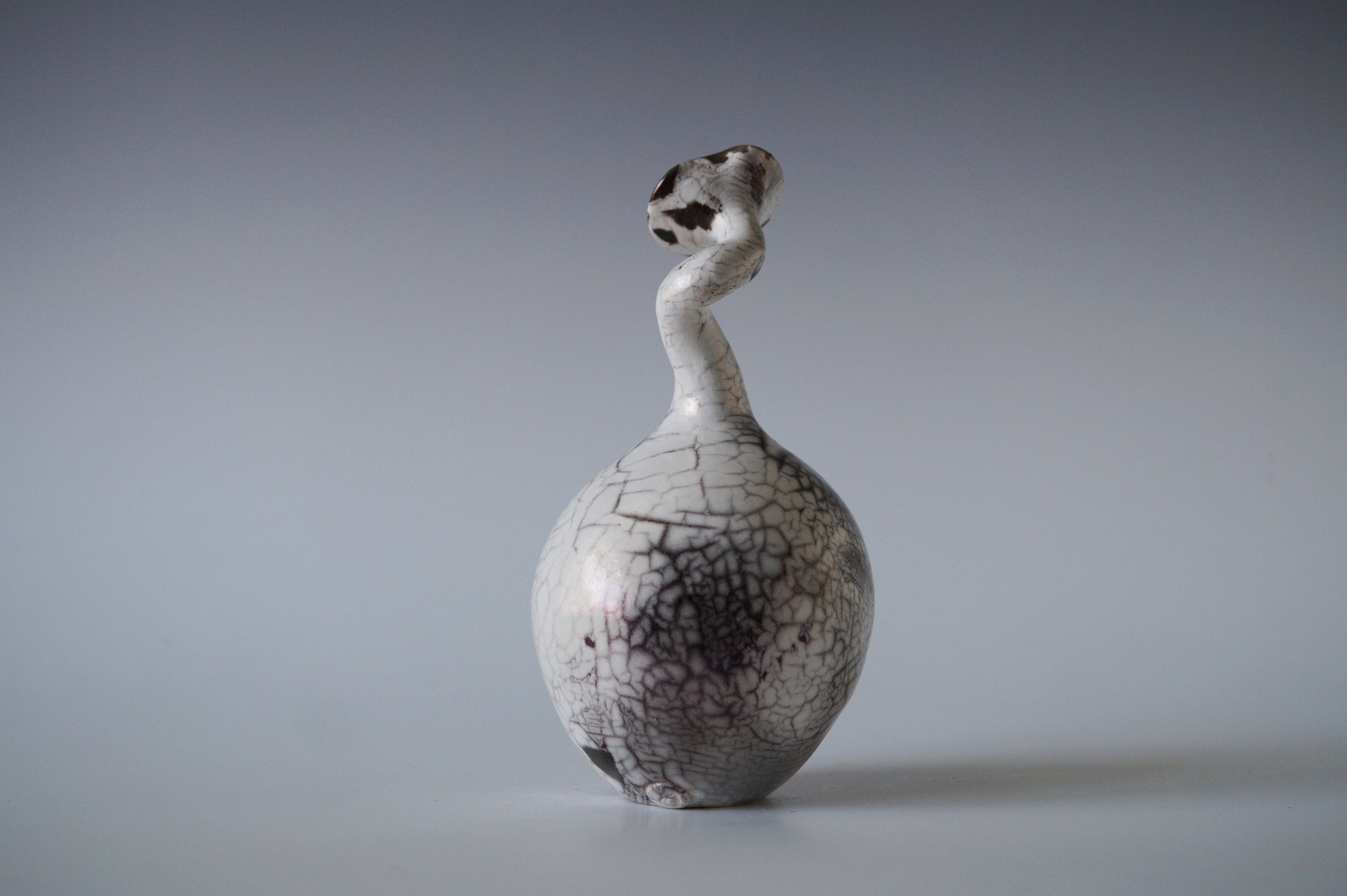 Ceramic Raku Vessel, Naked Raku Firing 10