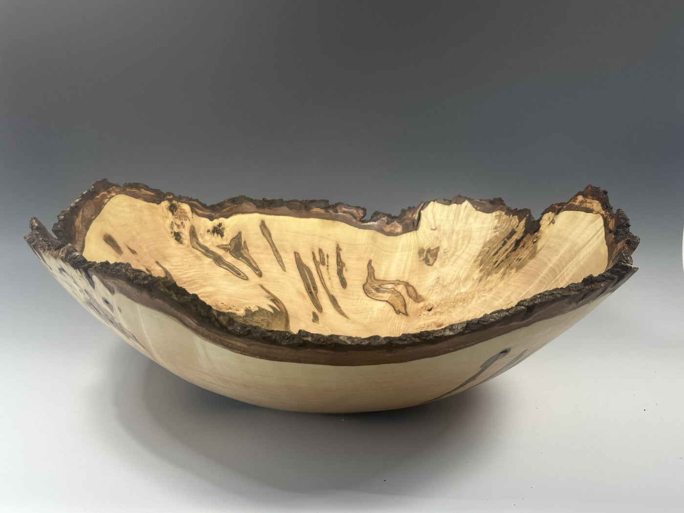 Natural Edge Ambrosia Maple Burl Bowl