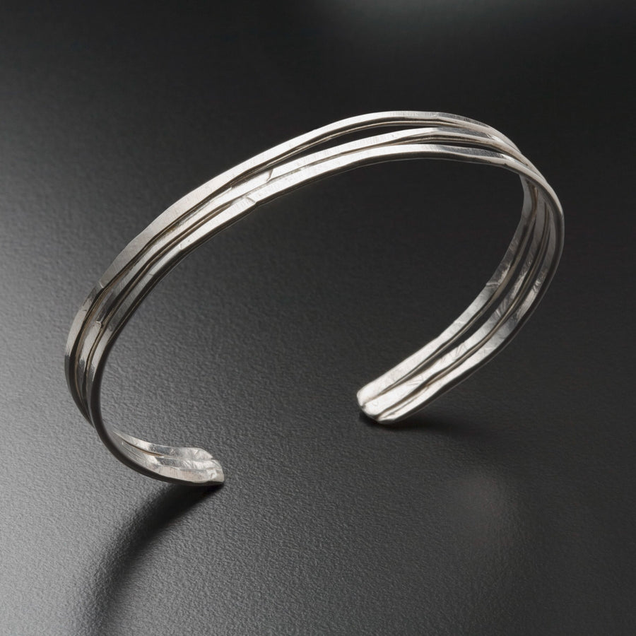 Silver Cooper Cuff Bracelet