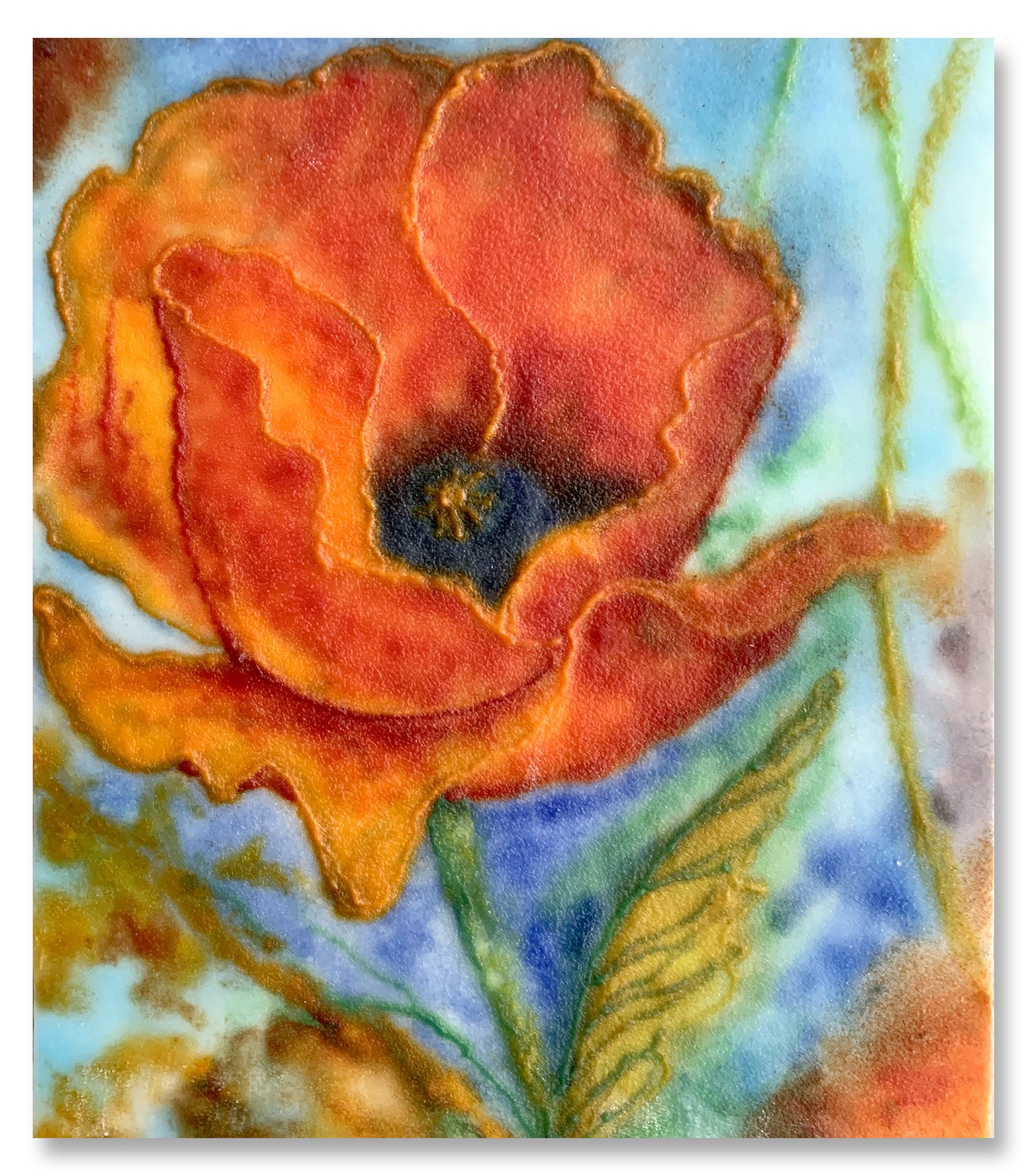 Watercolor Poppy