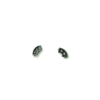 Pyrite Segment Half Arch Earrings