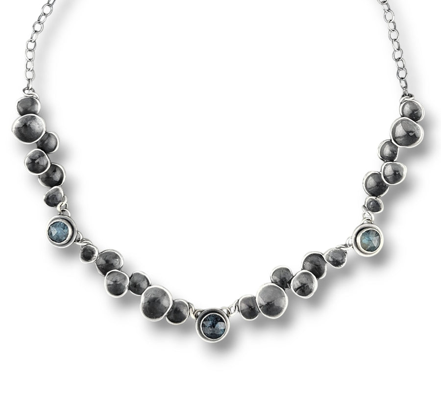 Multi-Pebble Kyanite Necklace