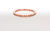 2mm rose gold with diamonds