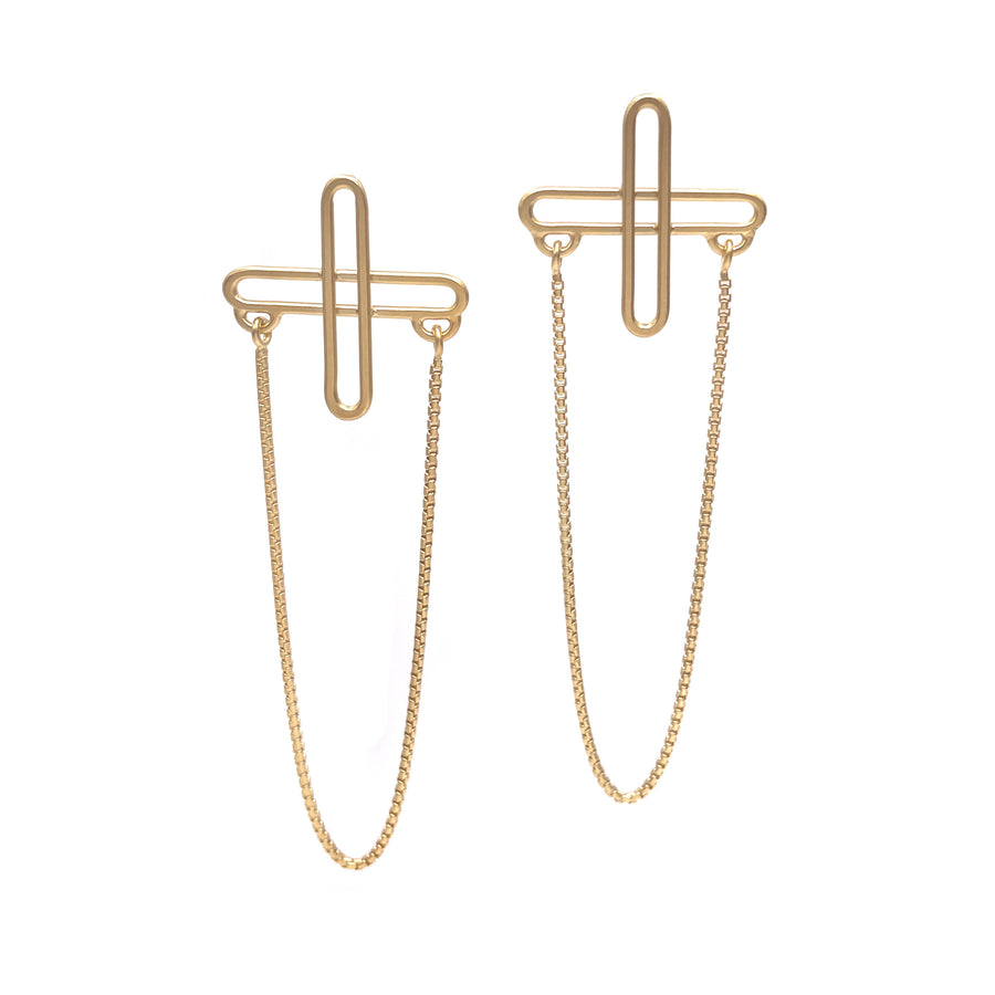 Plus Chain Earrings