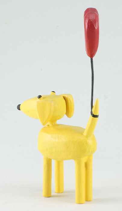 Dogs with Heart Balloons