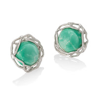 Variscite Post Earrings | Photo by Berlian Arts