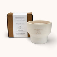 Cement Candle in Bone, No. 2