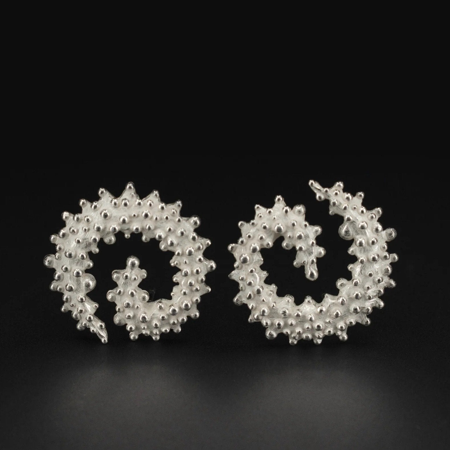 Bumpy Spiral Earrings