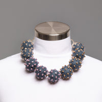 Big Beaded Felt Necklace
