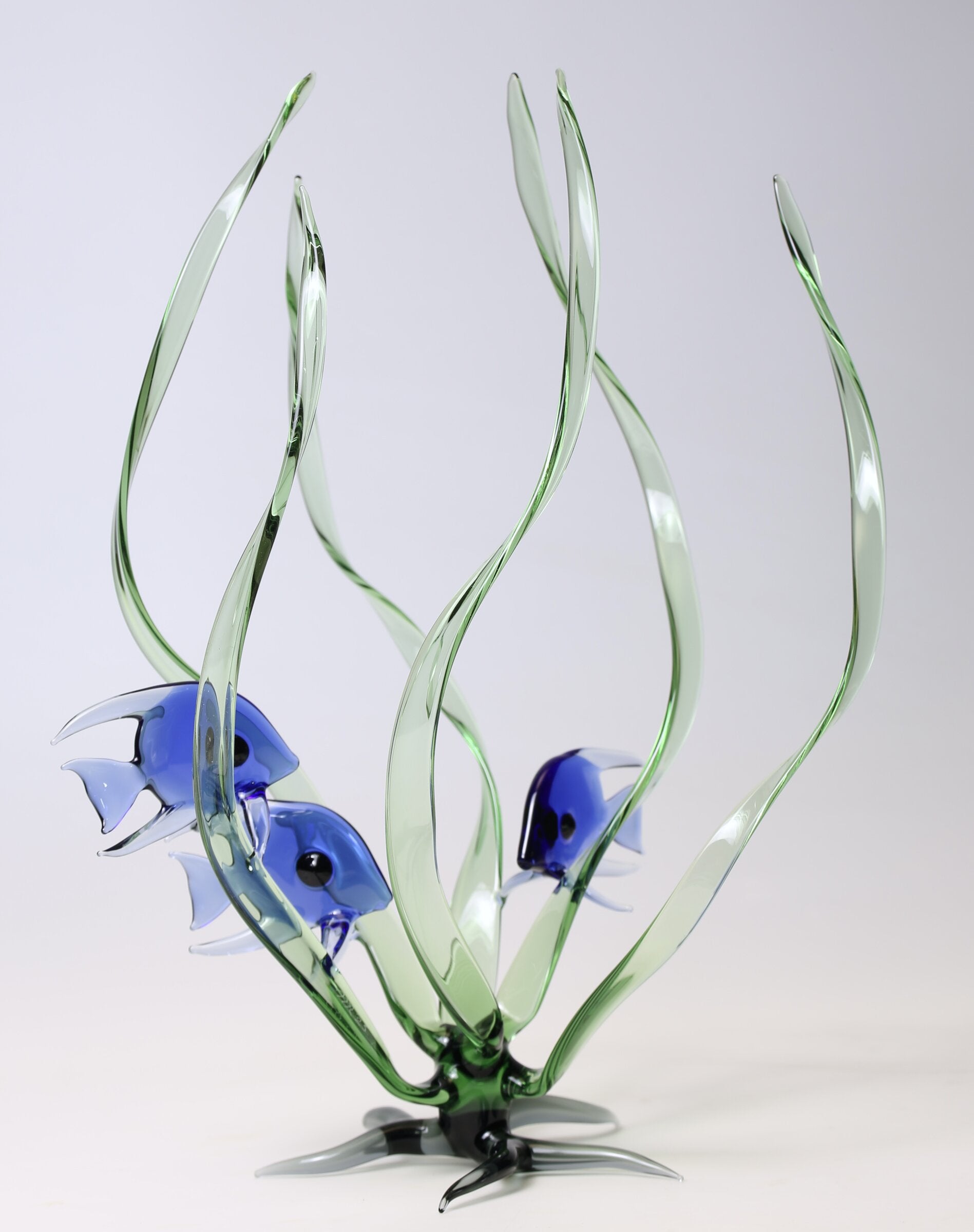 Seagrass Trio, Blue Fish