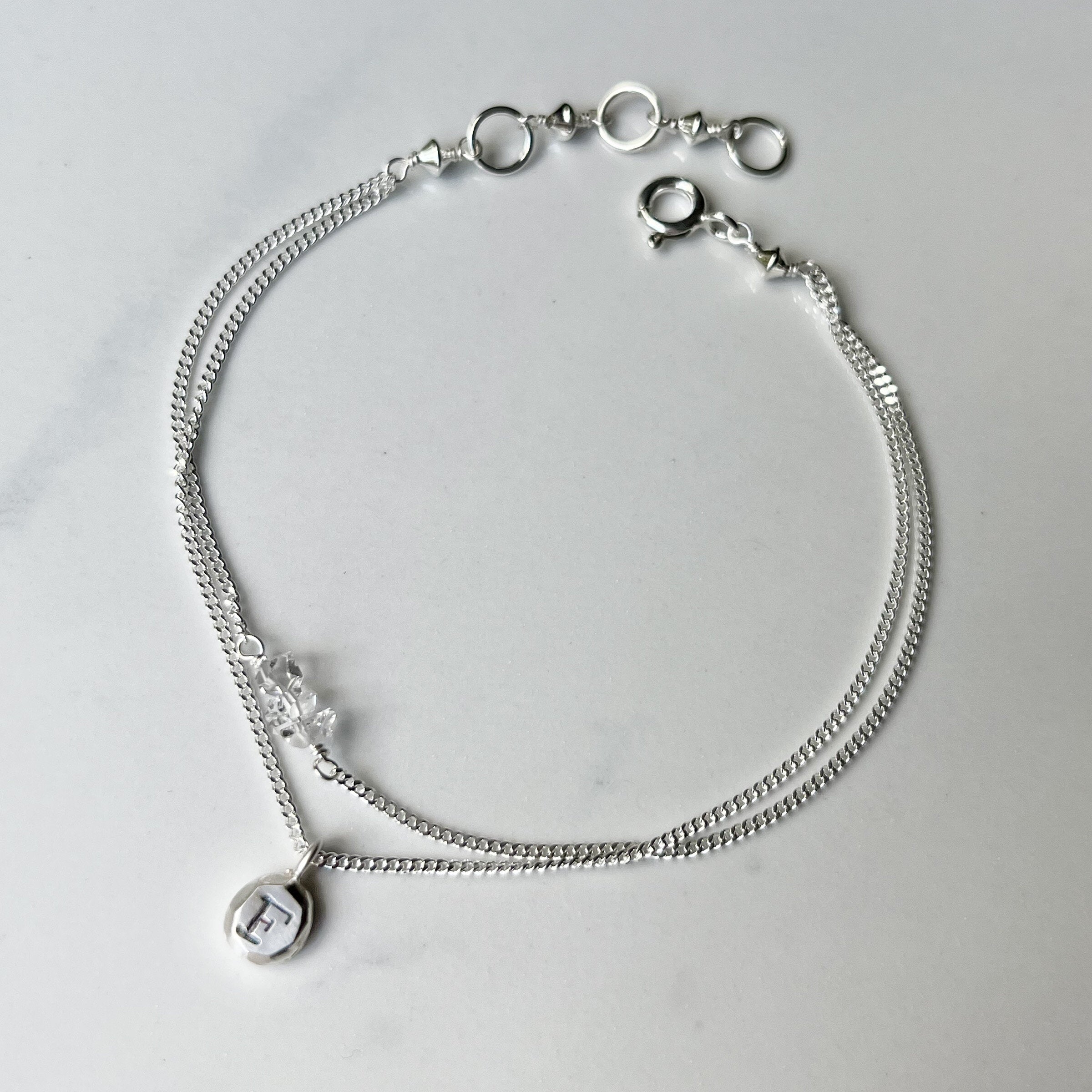 Echo Initial Bracelet
