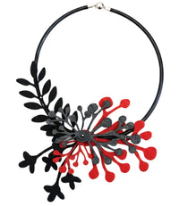 Eco Felt Layered Floral Necklace