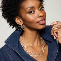 Double Leaf Chain Necklace