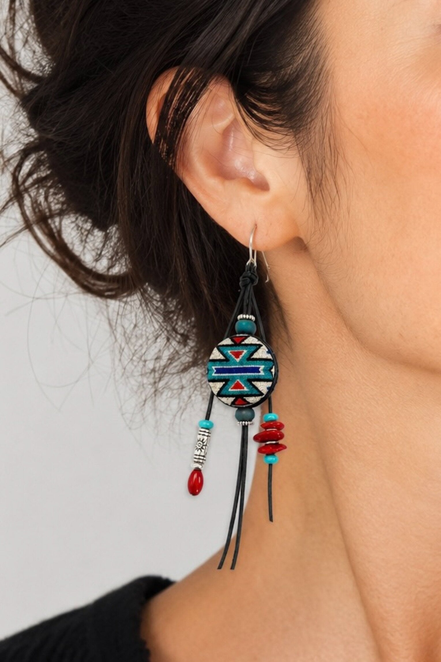 Southwestern Spirit Textile Earrings