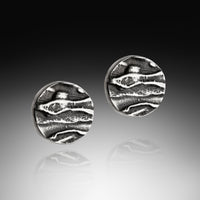 Small  Textural Stud Earring