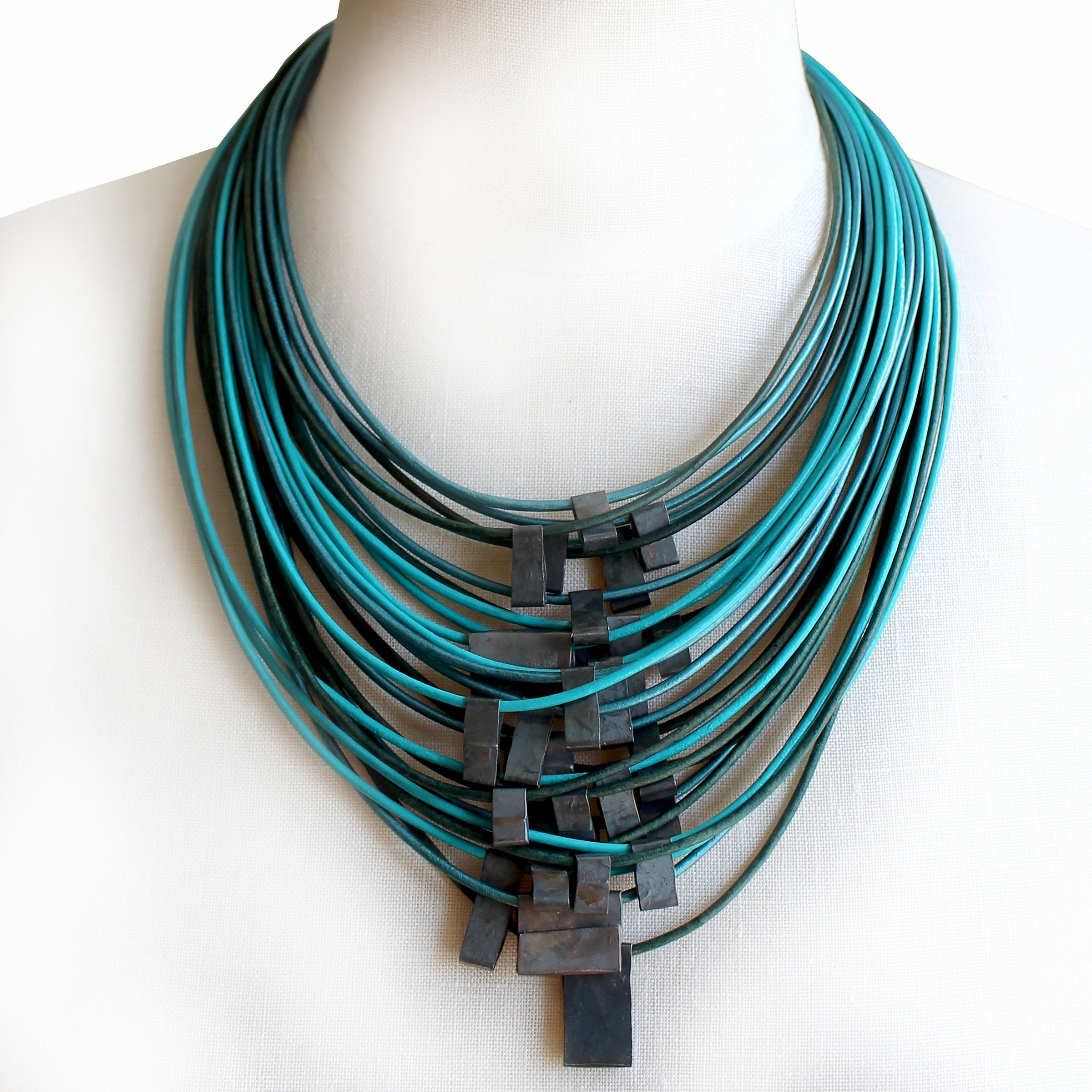 Organica Leather Necklace #11 · Artful Home