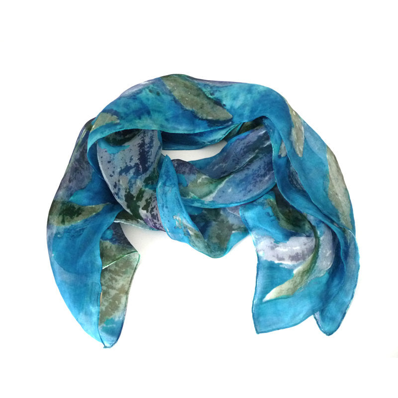 Gentian Organza Scarf