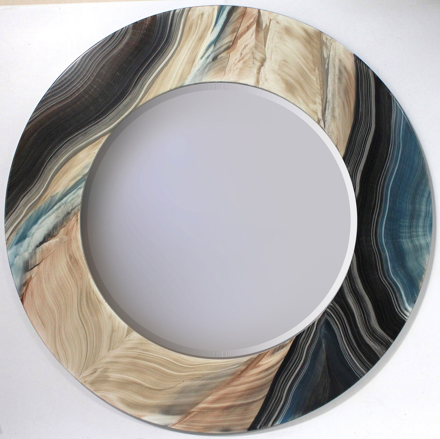 Glacier Round Mirror