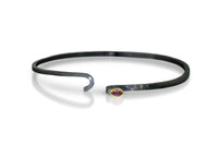 Rhodolite Garnet with the clasp open