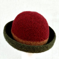 Striped Felt Hat