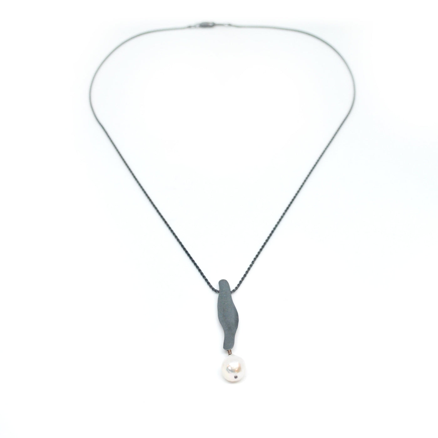 Long Single Pearl Necklace