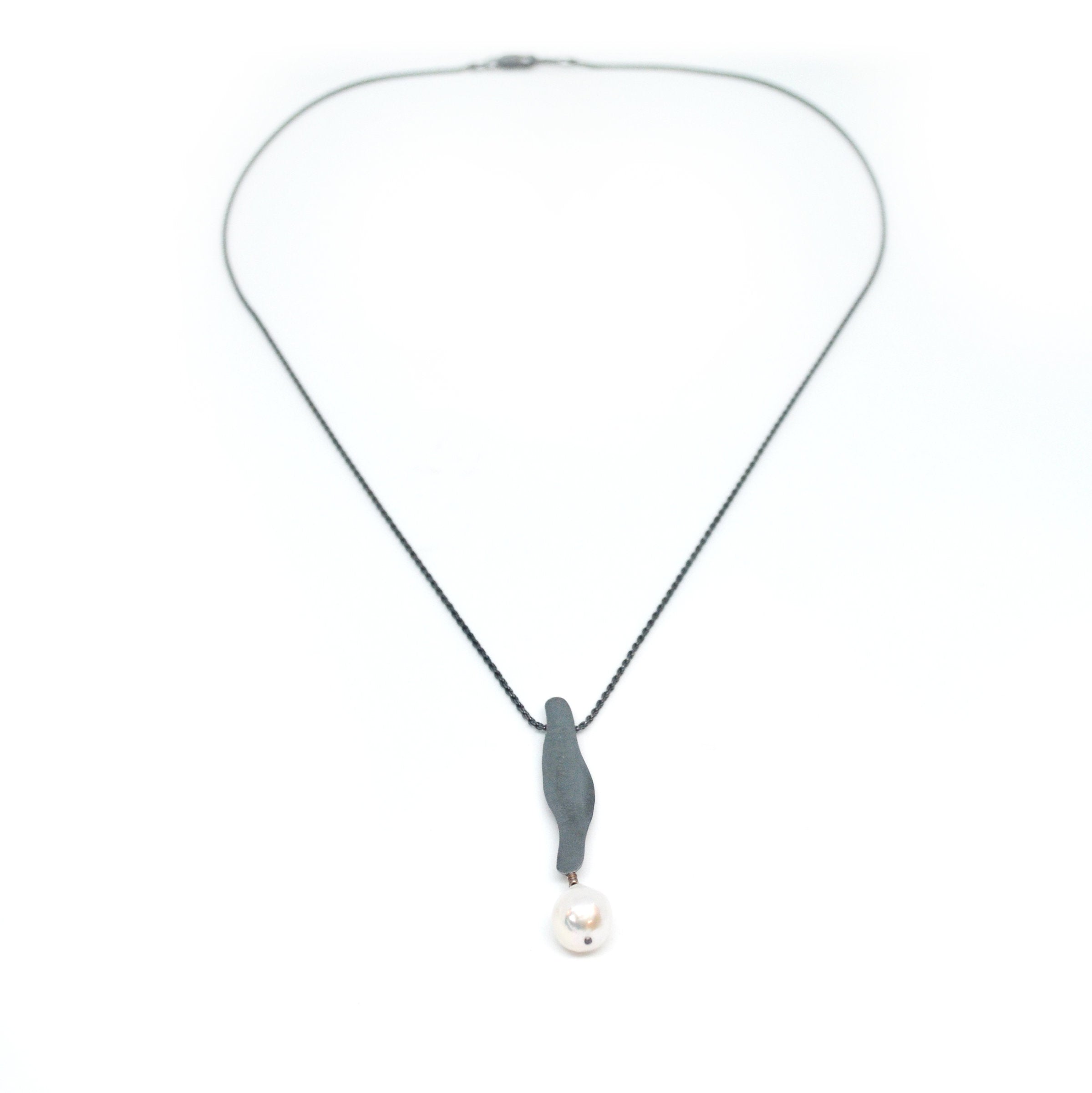 Long Single Pearl Necklace