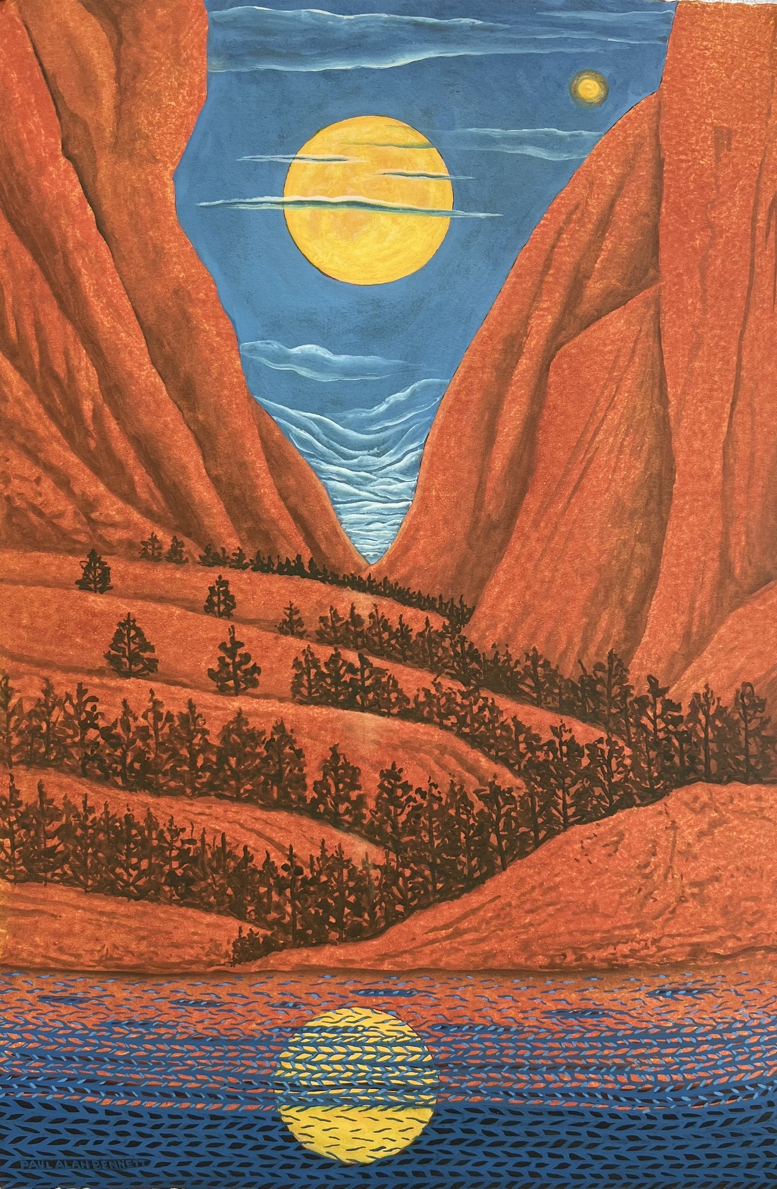 Barley Moon Over the John Day River