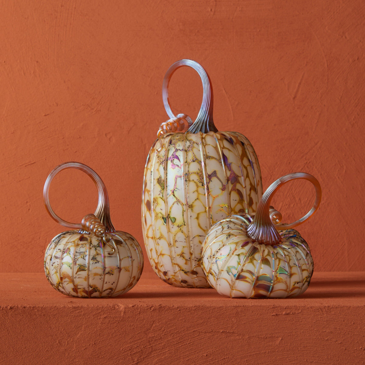 Ivory Pumpkin Trio