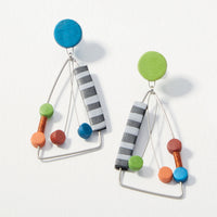 Multi Framed Dangle Earrings