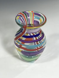 Rainbow Patchwork Vase