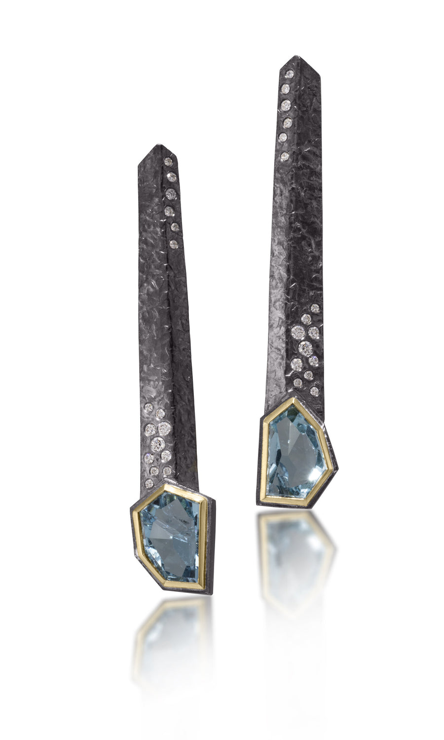 Long Facet Earrings