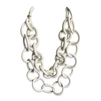 Double Strand Ivory Rubber Necklace
