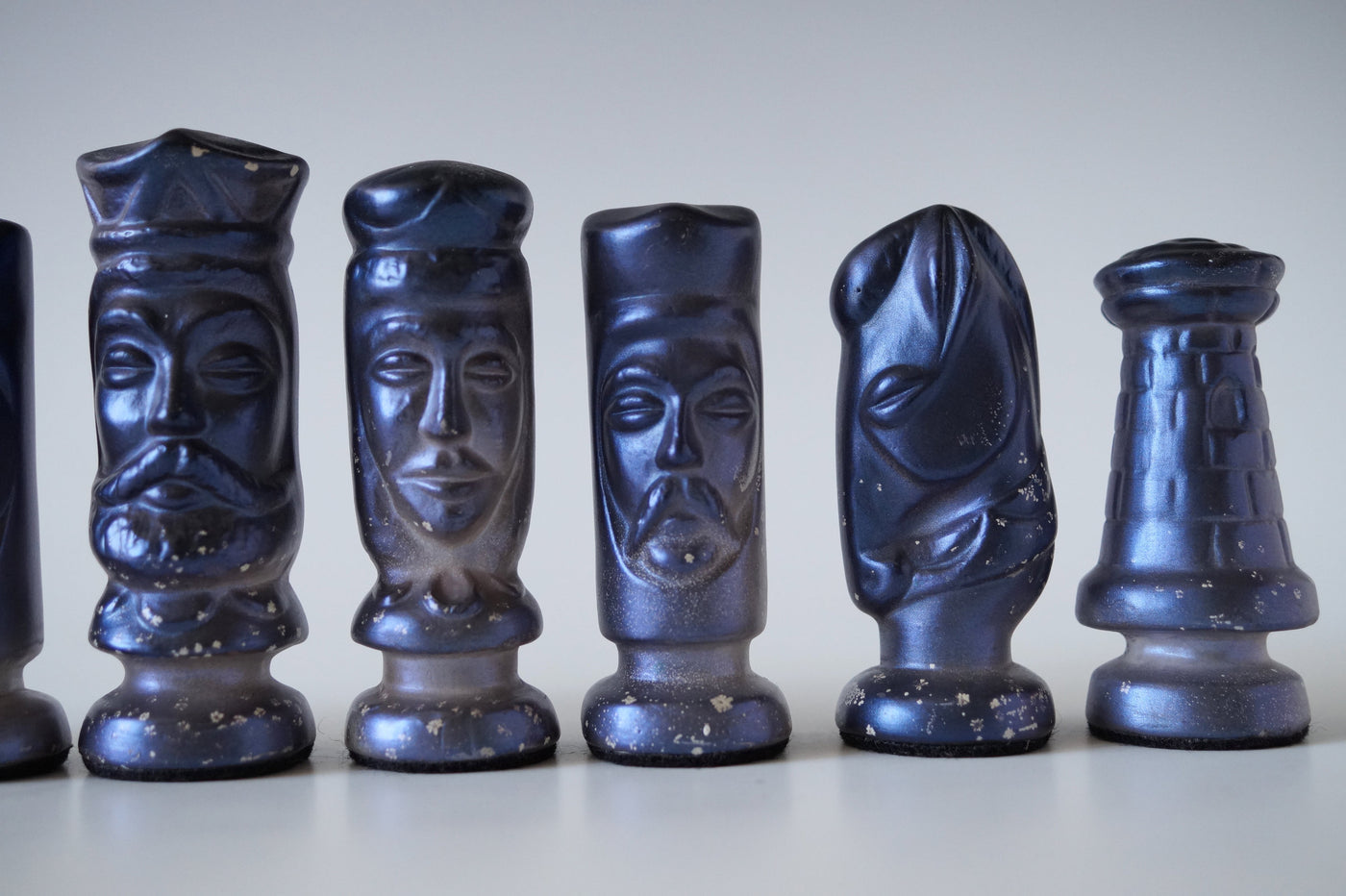 Handmade Raku Chess Set IV