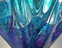 Luster Shell Bowl: Cobalt