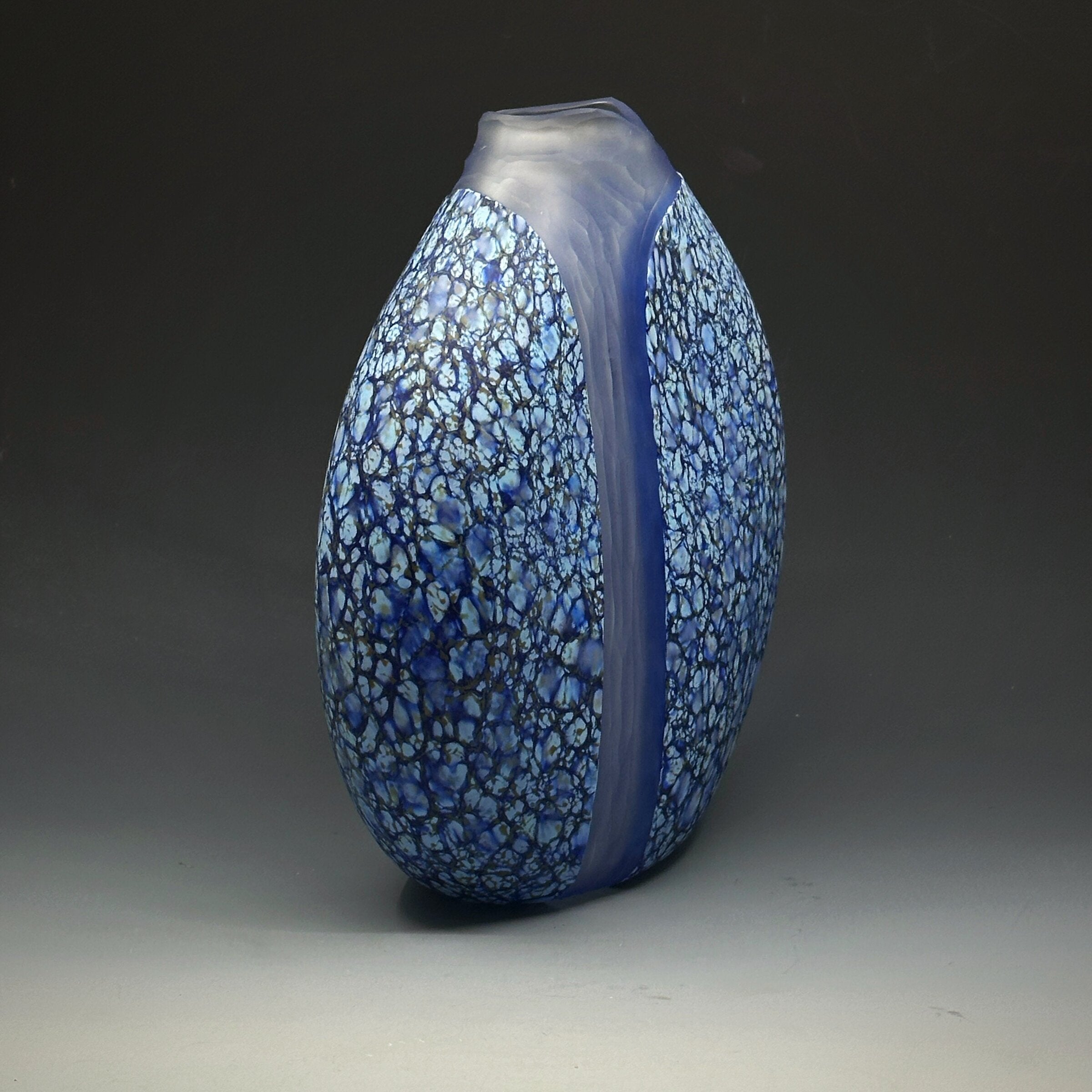 Large Ice Crystal Cascade Vase