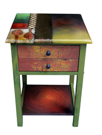 Two-Drawer End Table in Early Autumn