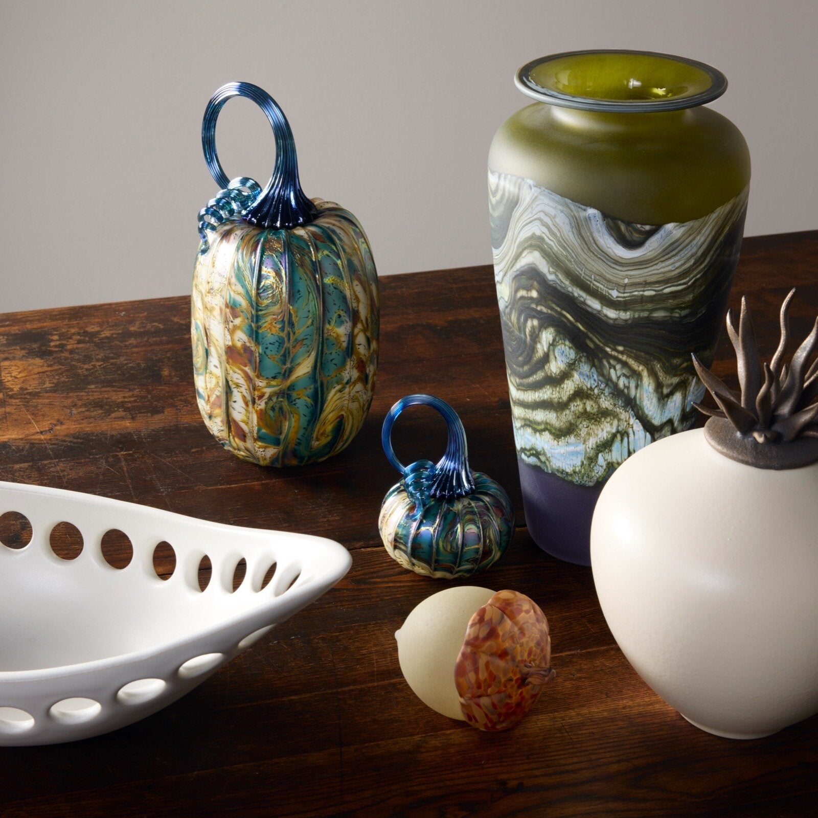 Satin Agate Traditional Vase