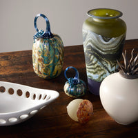 Satin Agate Traditional Vase
