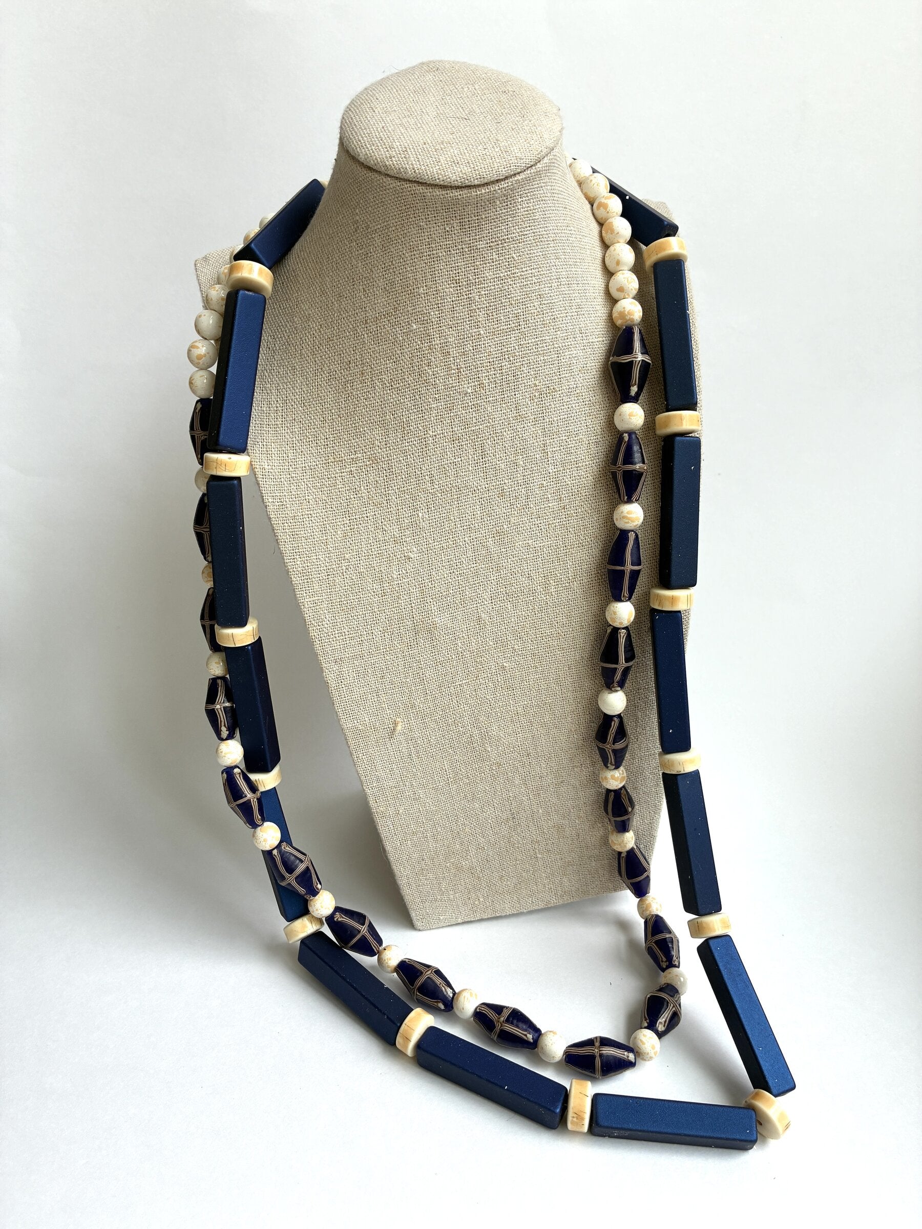 Criss-Cross Bead Necklace