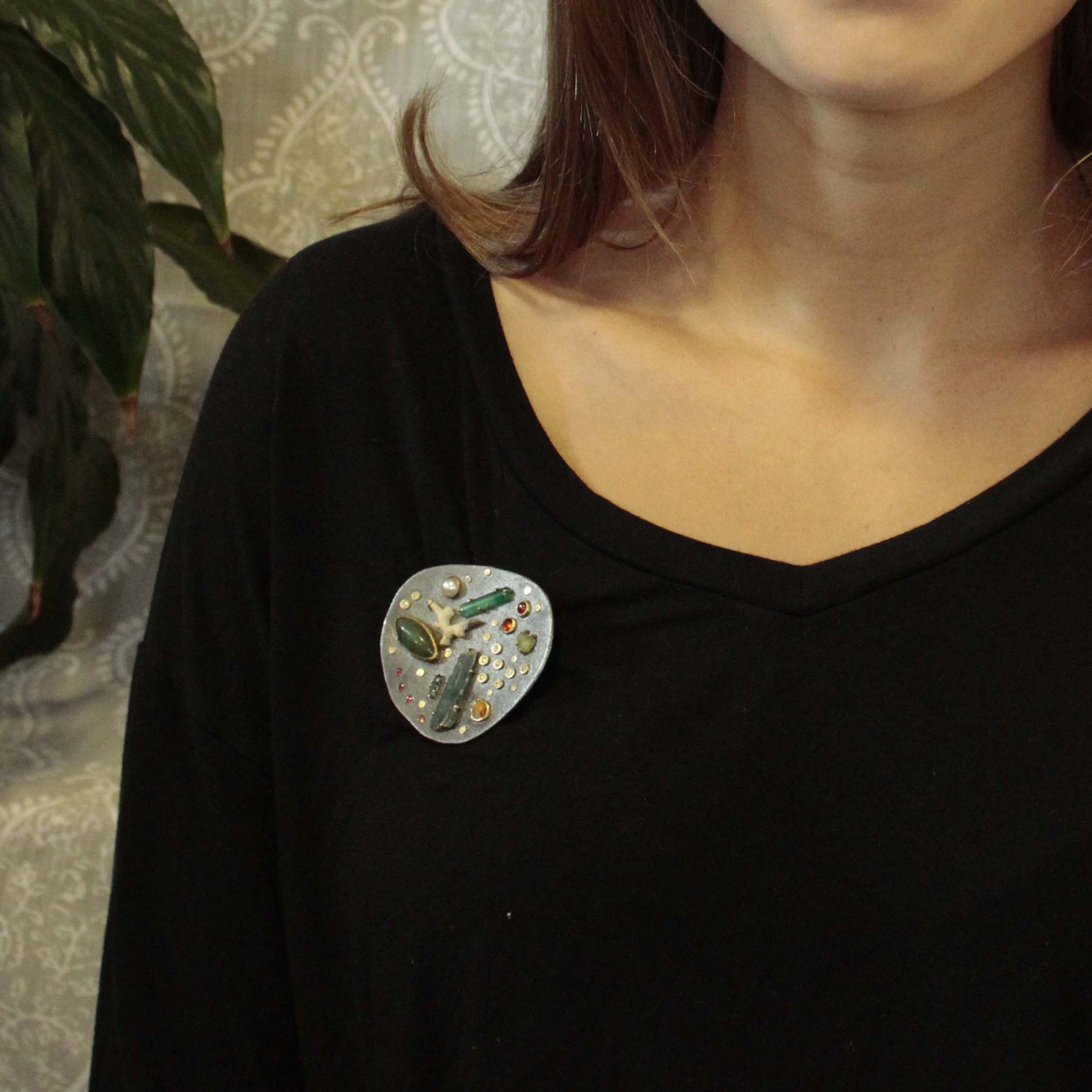 Artifact Collage Brooch & Pendant